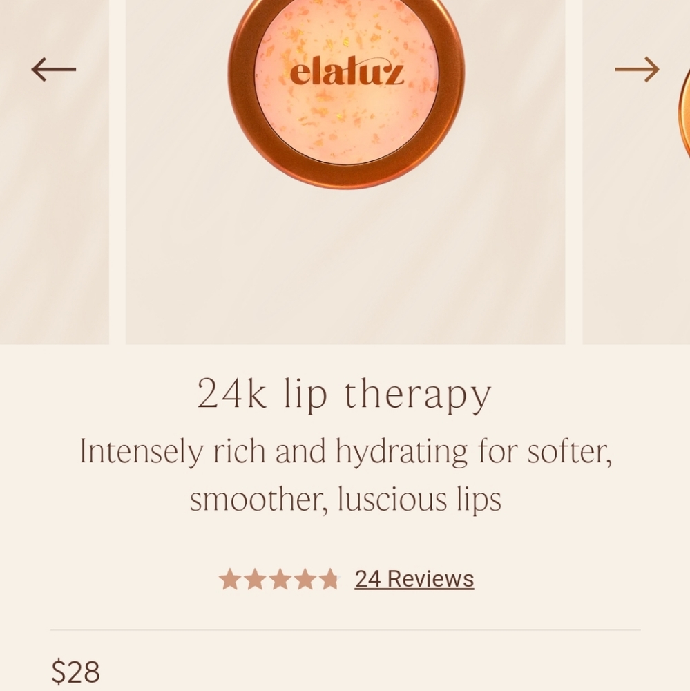 elaluz 24k lip therapy